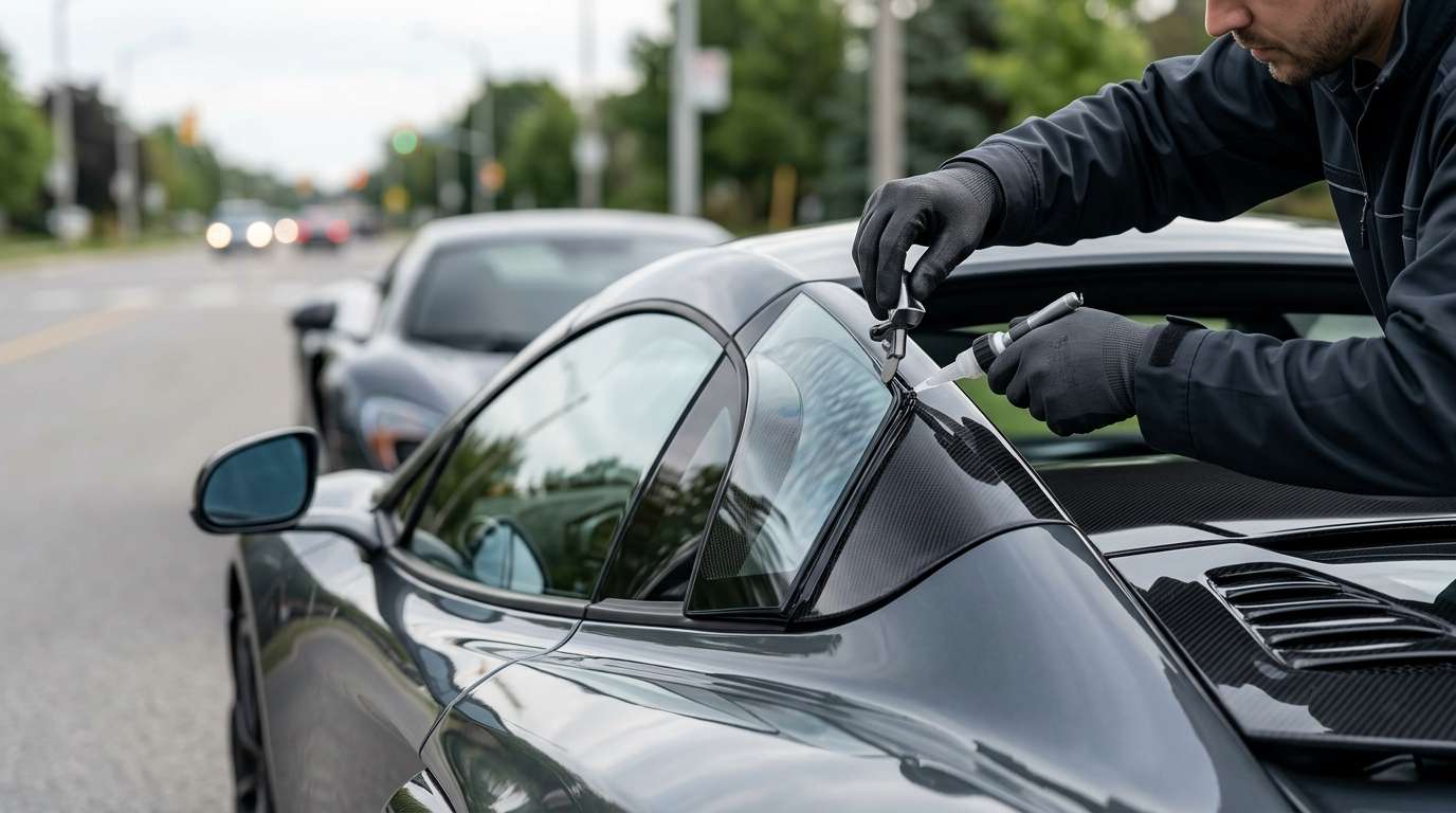 Vent Glass Replacement for McLaren 675LT Coupe / Spider 2015-2017 by Alexwindshield