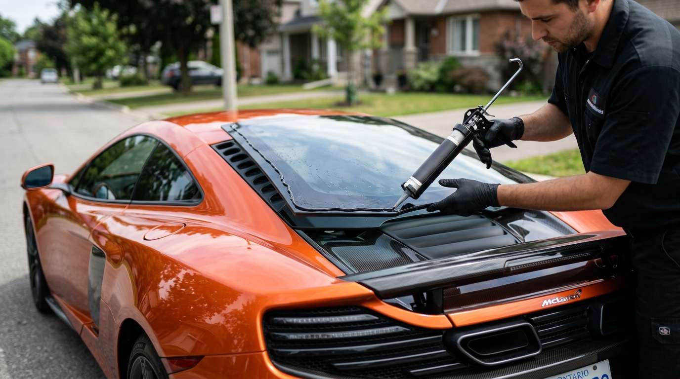Back Glass Replacement for McLaren 12C / MP4-12C Coupe / Spider 2011-2014 by Alexwindshield