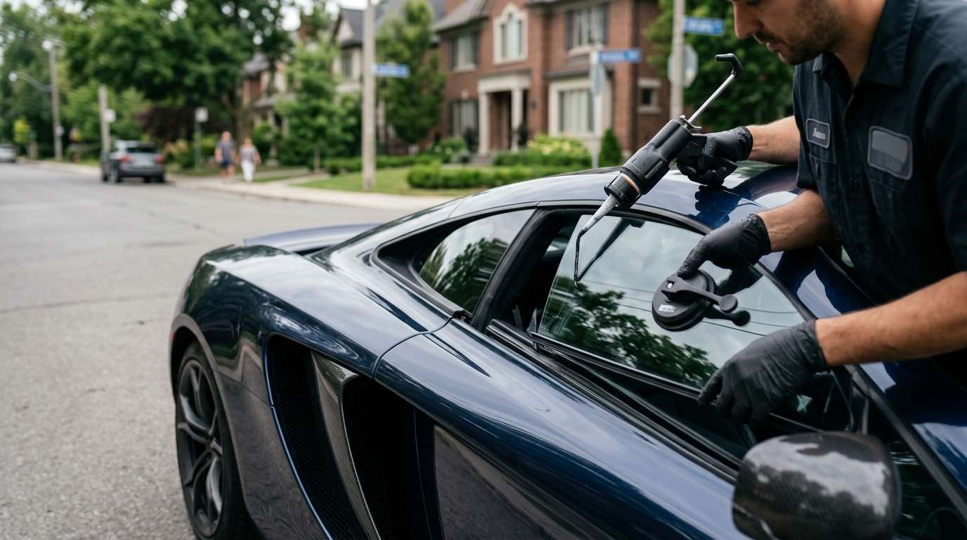 Quarter Glass Replacement for McLaren 12C / MP4-12C Coupe / Spider 2011-2014 by Alexwindshield