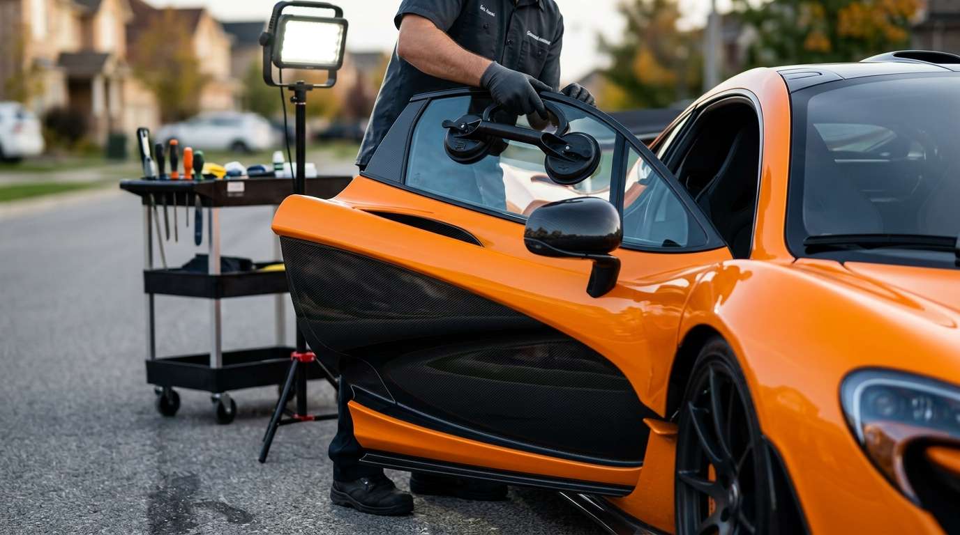 Vent Glass Replacement for McLaren P1 / P1 GTR 2013-2015 by Alexwindshield