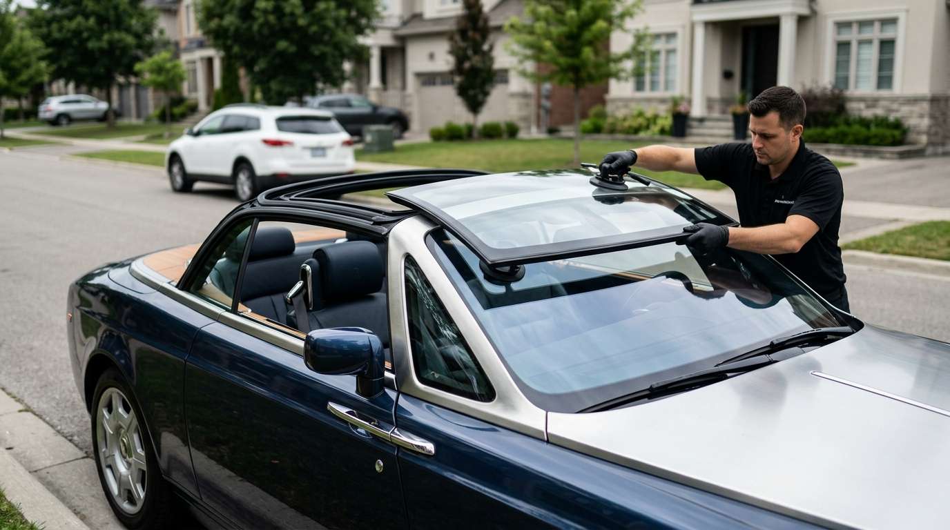 Sunroof Replacement for Rolls-Royce Phantom Drophead Coupe 2007-2016 by Alexwindshield