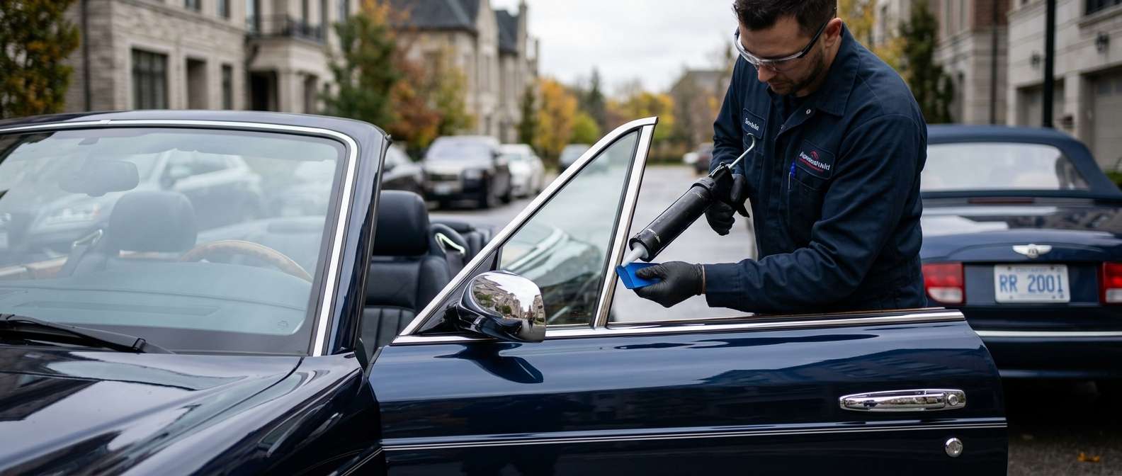 Vent Glass Replacement for Rolls-Royce Corniche V 2000-2002 by Alexwindshield