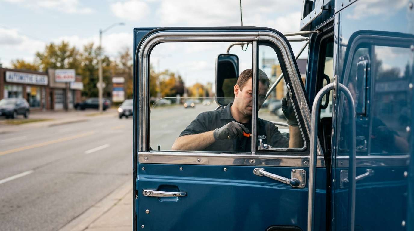 Door Glass Replacement for Freightliner Classic XL 1987-2011 by Alexwindshield