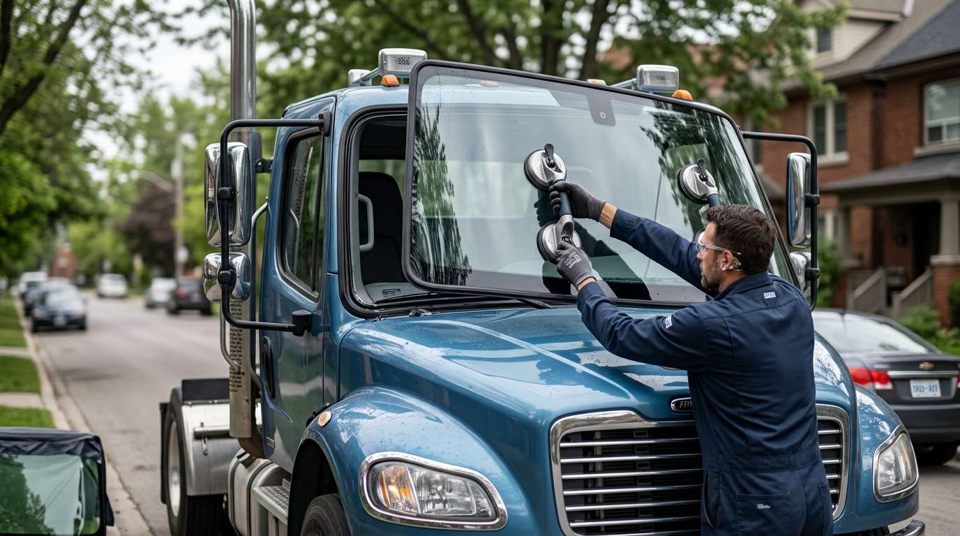 Windshield Replacement for Freightliner M2 112 2003-2025 by Alexwindshield