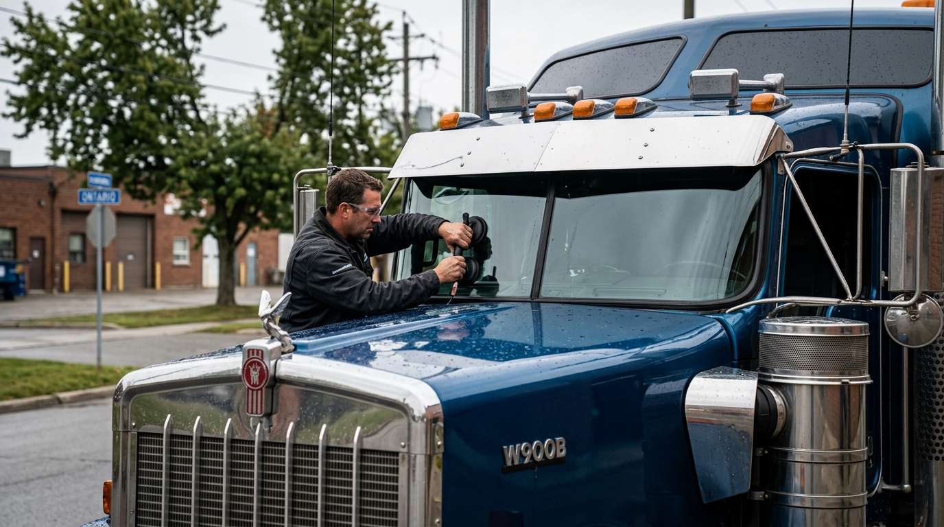 Windshield Replacement for Kenworth W900B 1994-2025 by Alexwindshield