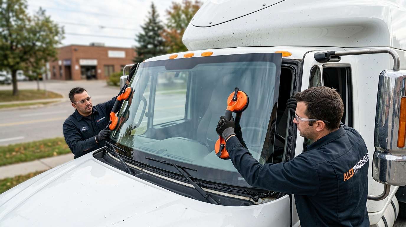 Windshield Replacement for International RH Series 2018-2025 by Alexwindshield