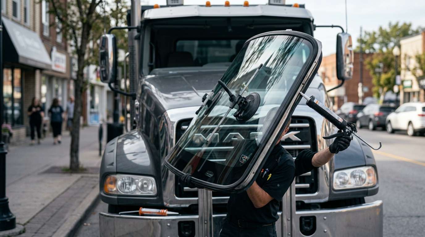 Windshield Replacement for Mack Granite GR 2016-2025 by Alexwindshield