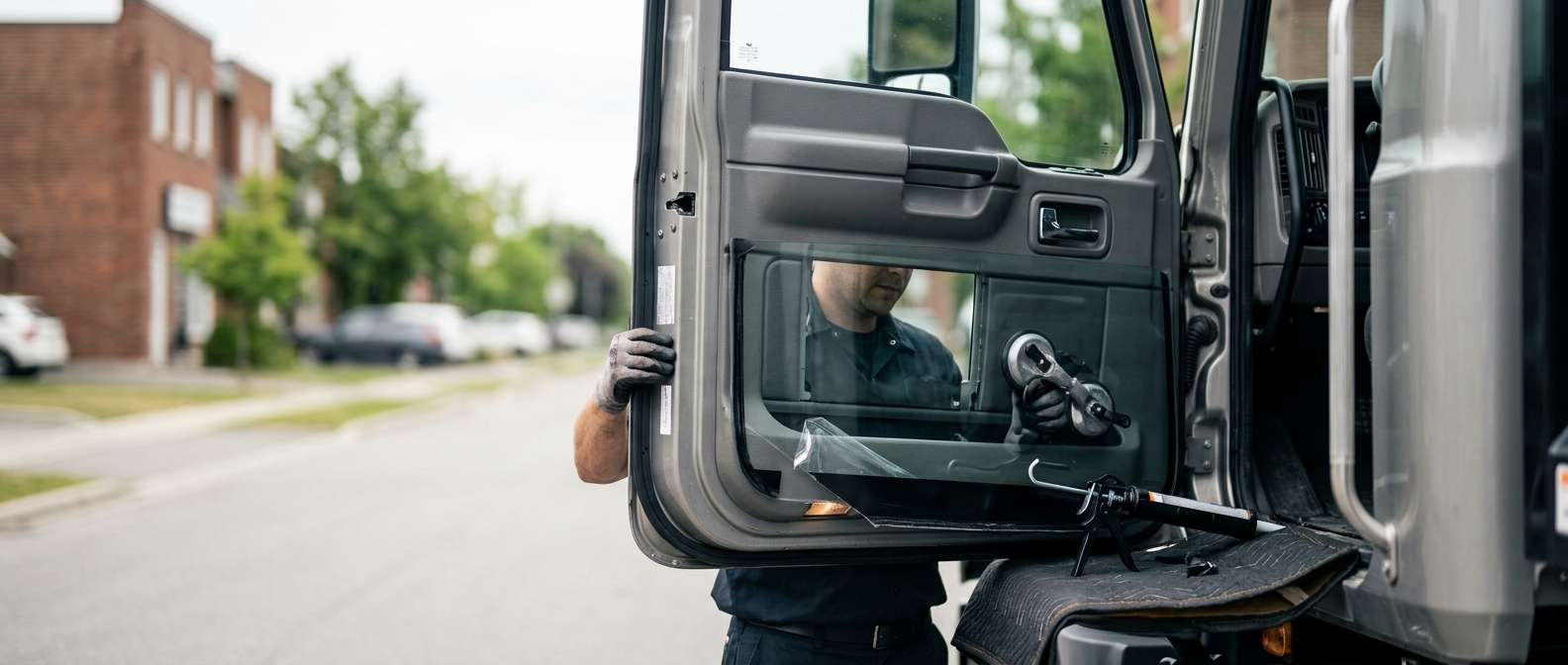 Door Glass Replacement for Mack Granite GR 2016-2025 by Alexwindshield