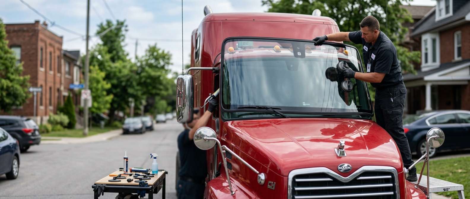 Windshield Replacement for Mack Vision CH 1991-2007 by Alexwindshield