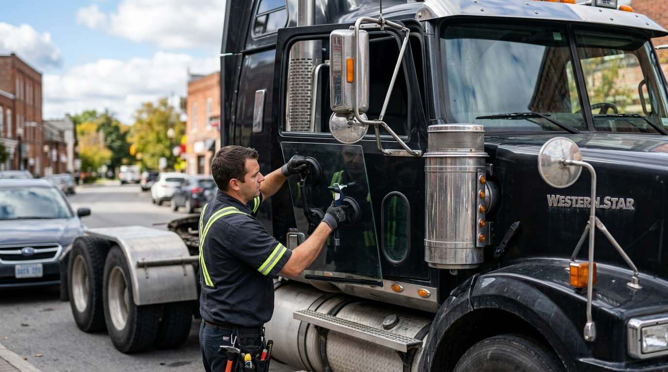 Door Glass Replacement for Western Star 4900SB 1990-2019 by Alexwindshield