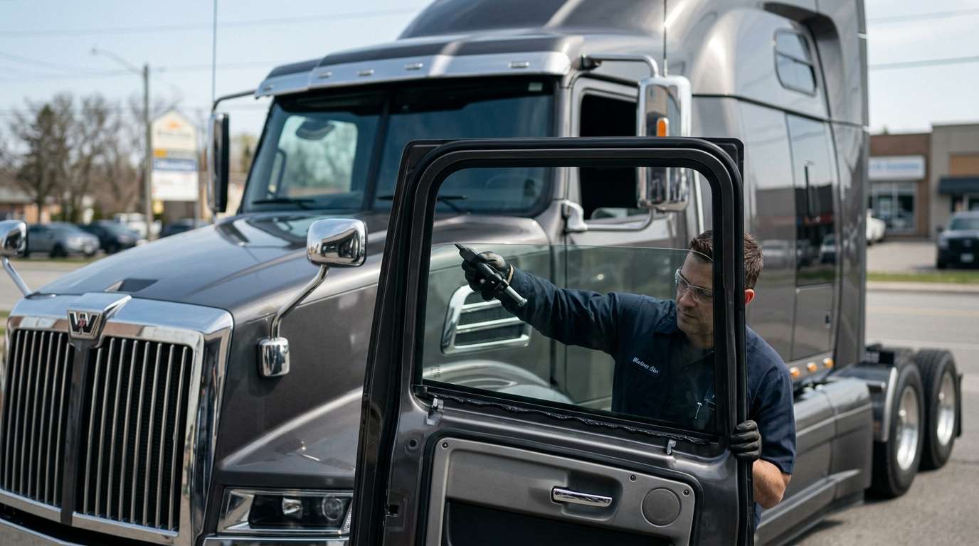 Door Glass Replacement for Western Star 5700XE 2008-2019 by Alexwindshield
