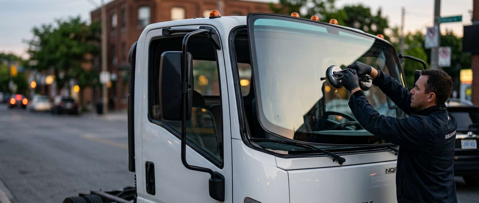Windshield Replacement for Isuzu NQR 1998-2025 by Alexwindshield