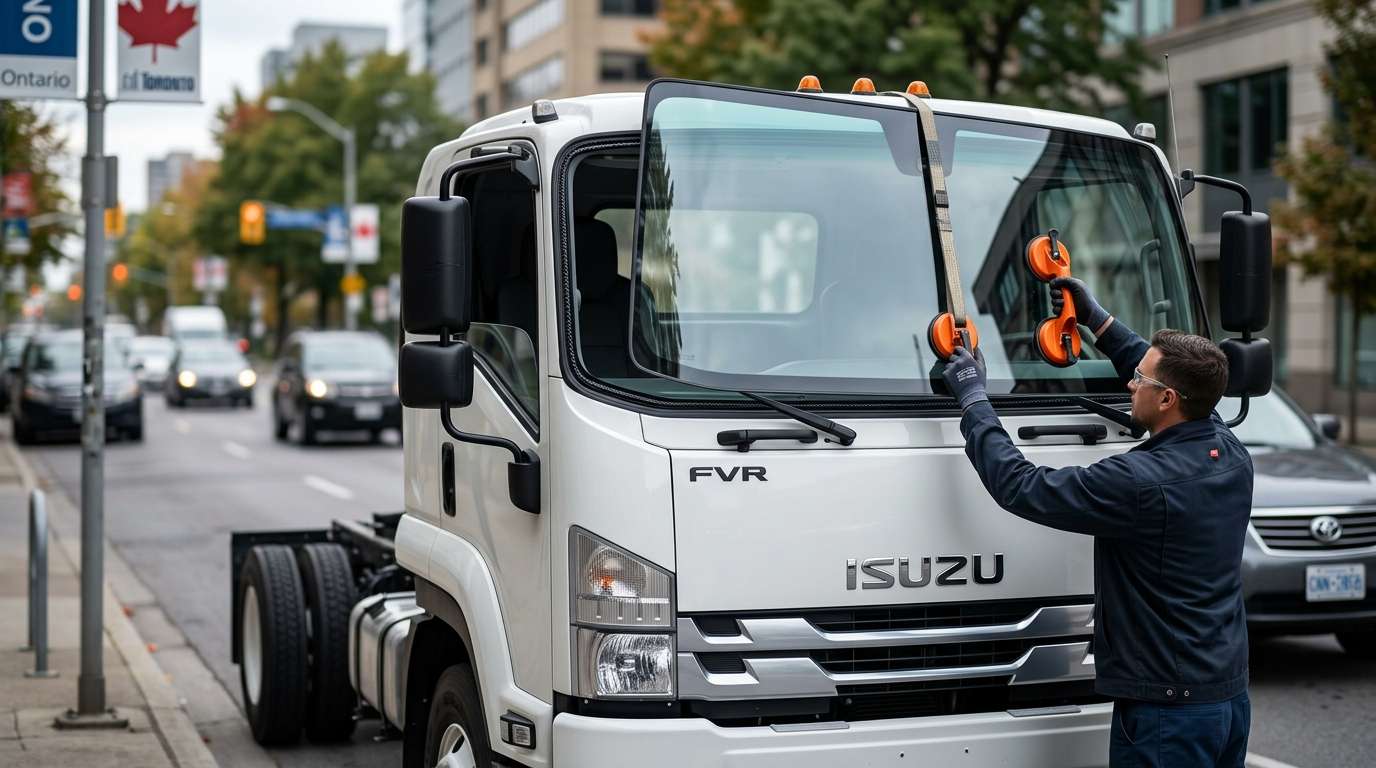 Windshield Replacement for Isuzu FVR 2019-2025 by Alexwindshield