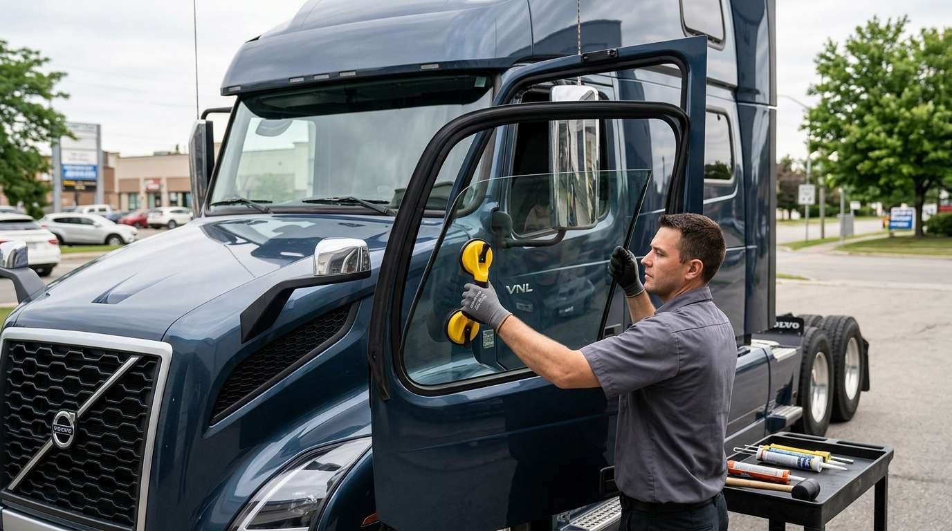 Door Glass Replacement for Volvo Trucks VNL 300 2004-2025 by Alexwindshield