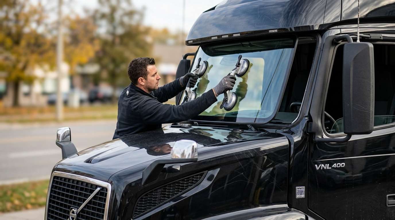 Windshield Replacement for Volvo Trucks VNL 400 2018-2025 by Alexwindshield