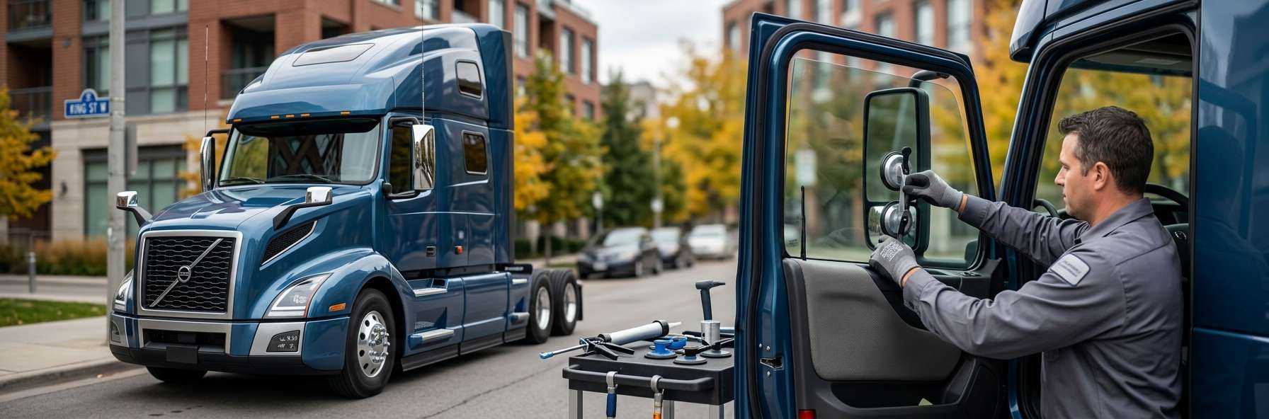 Door Glass Replacement for Volvo Trucks VNL 400 2018-2025 by Alexwindshield