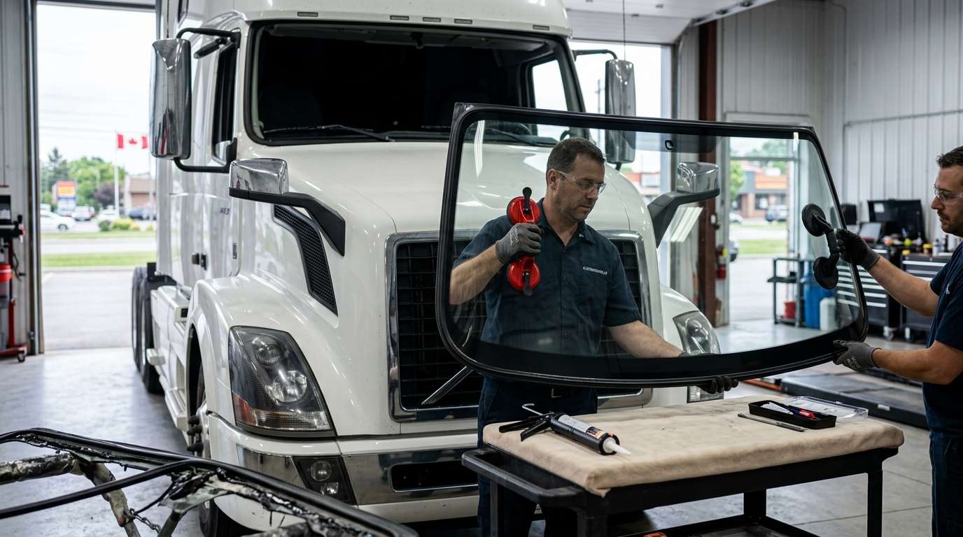 Windshield Replacement for Volvo Trucks VNL 730 1996-2018 by Alexwindshield