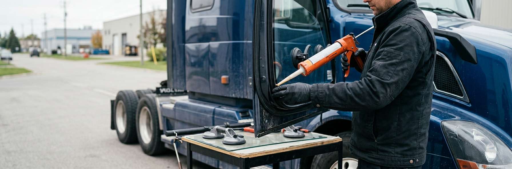 Door Glass Replacement for Volvo Trucks VNL 730 1996-2018 by Alexwindshield