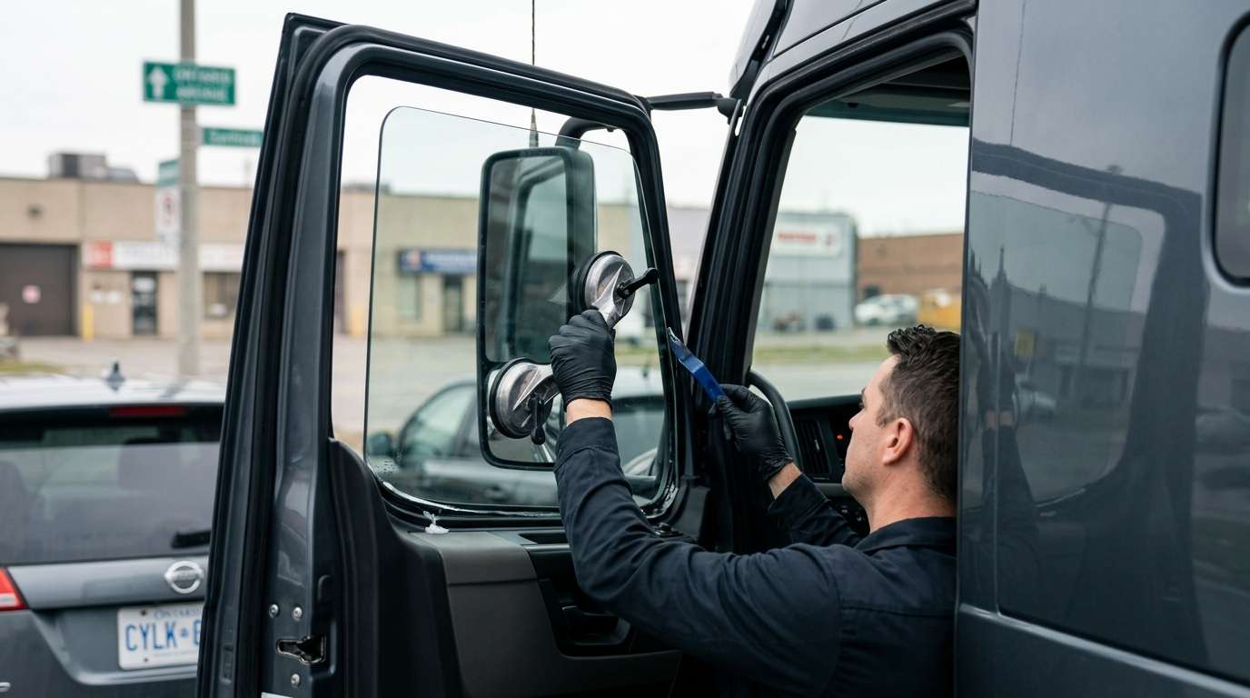 Door Glass Replacement for Volvo Trucks VNR 300 2018-2025 by Alexwindshield