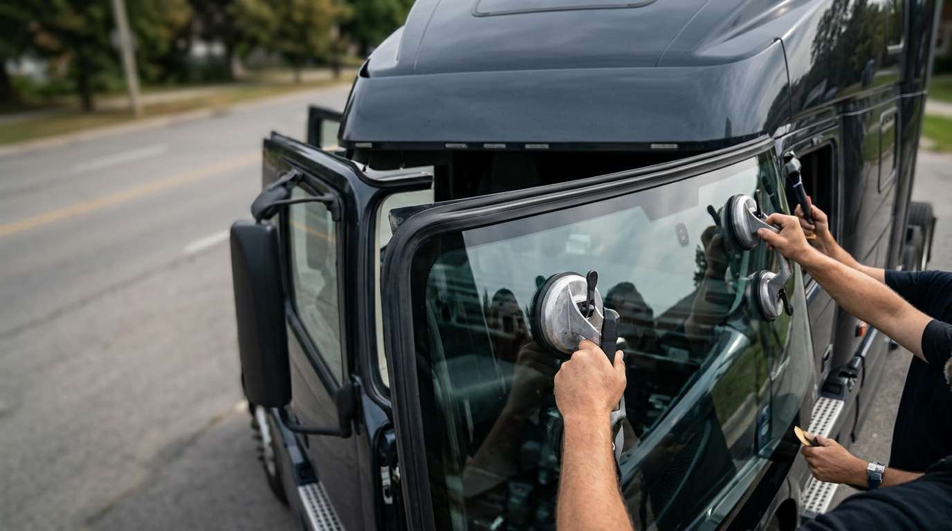 Windshield Replacement for Volvo Trucks VNX 300 2016-2025 by Alexwindshield