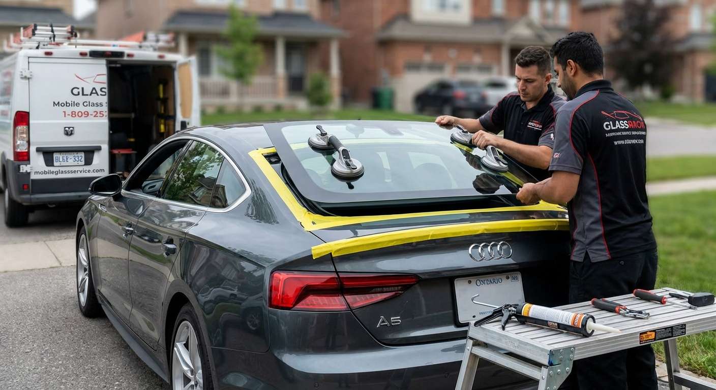 Back Glass Replacement for Audi A5 2018-2024 by Alexwindshield