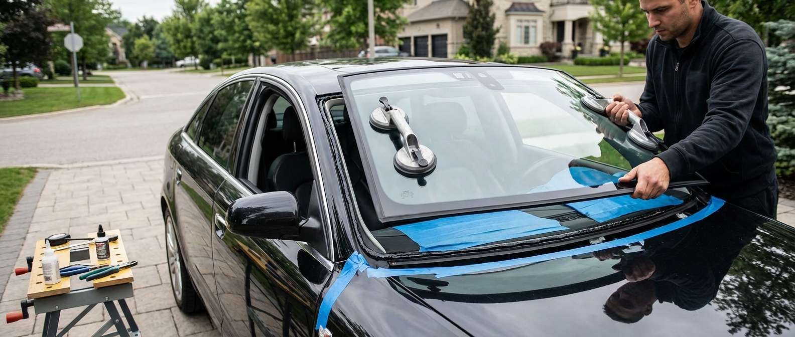 Windshield Replacement for Audi A6 2005-2011 (C6) by Alexwindshield