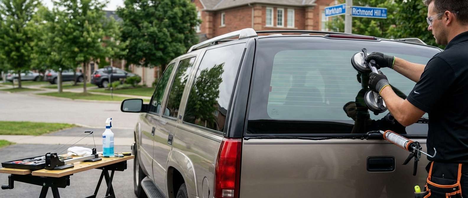 Back Glass Replacement for Cadillac Escalade 1999-2001 by Alexwindshield