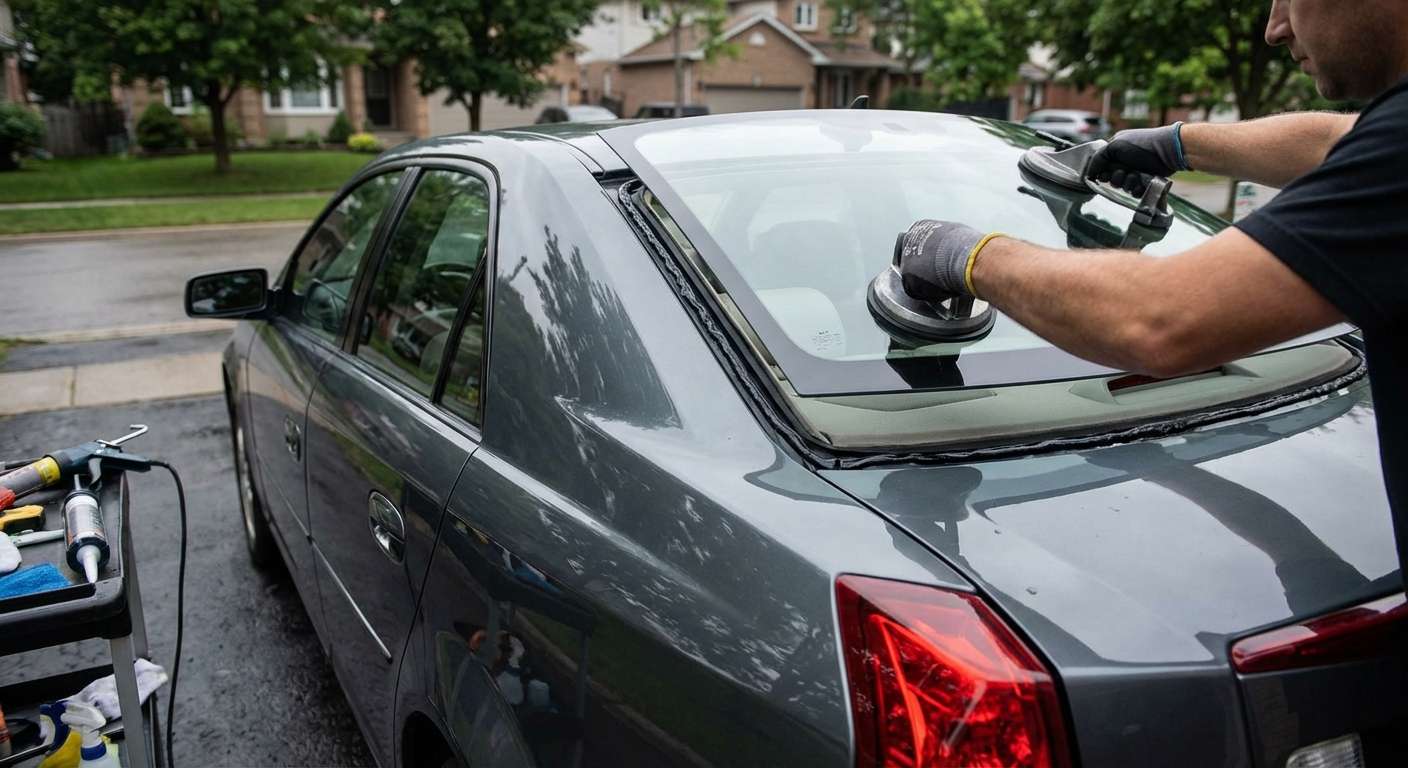Back Glass Replacement for Cadillac CTS 2003-2007 by Alexwindshield