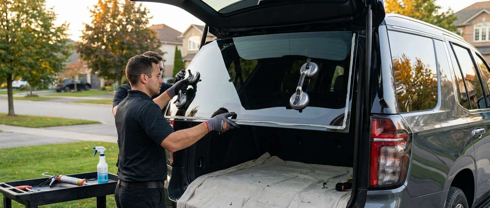 Back Glass Replacement for Chevrolet Suburban 2021-2027 by Alexwindshield