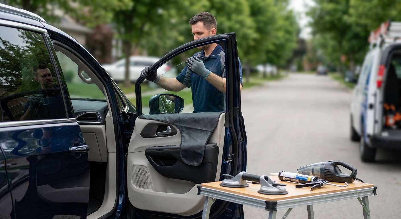 Door Glass Replacement for Chrysler Pacifica 2017-2024 by Alexwindshield