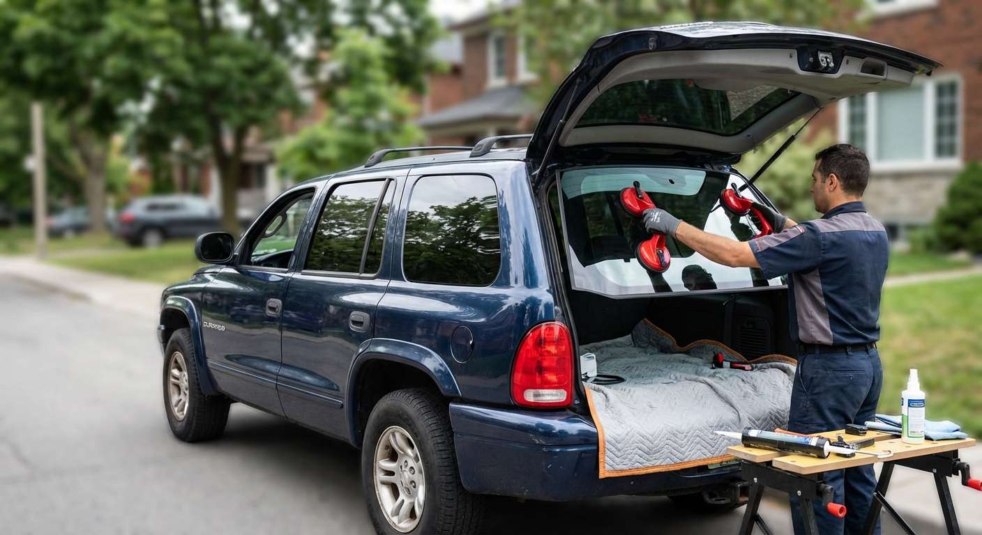 Back Glass Replacement for Dodge Durango 1998-2003 by Alexwindshield