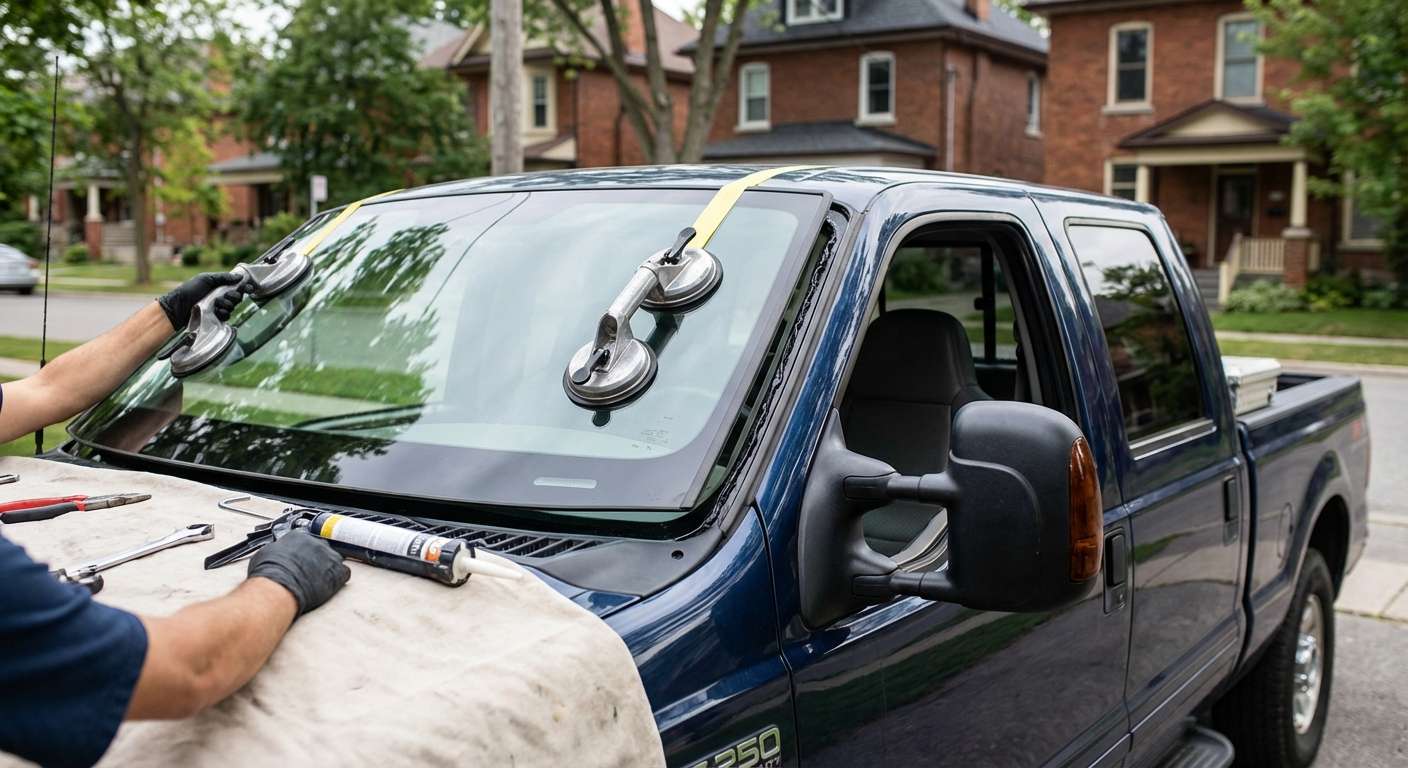 Windshield Replacement for Ford Super Duty F-250/350 1999-2007 by Alexwindshield