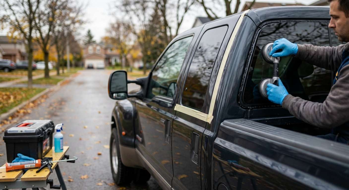 Quarter Glass Replacement for Ford Super Duty F-250/350 1999-2007 by Alexwindshield