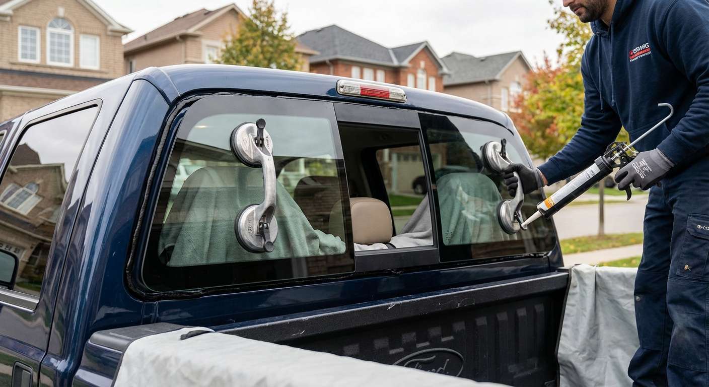 Back Glass Replacement for Ford Super Duty F-250/350 2008-2010 by Alexwindshield