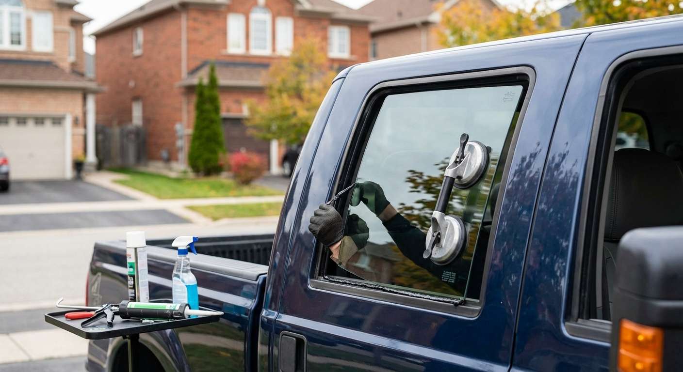 Quarter Glass Replacement for Ford Super Duty F-250/350 2008-2010 by Alexwindshield
