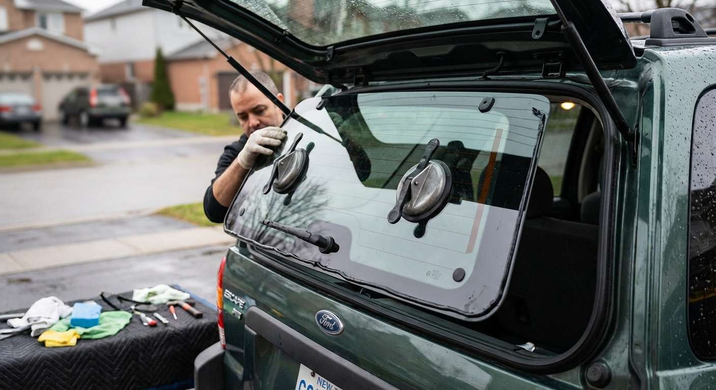 Back Glass Replacement for Ford Escape 2001-2007 by Alexwindshield