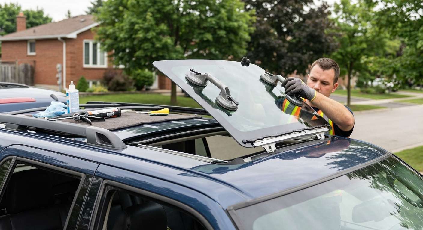 Sunroof Replacement for Ford Expedition 2003-2006 by Alexwindshield