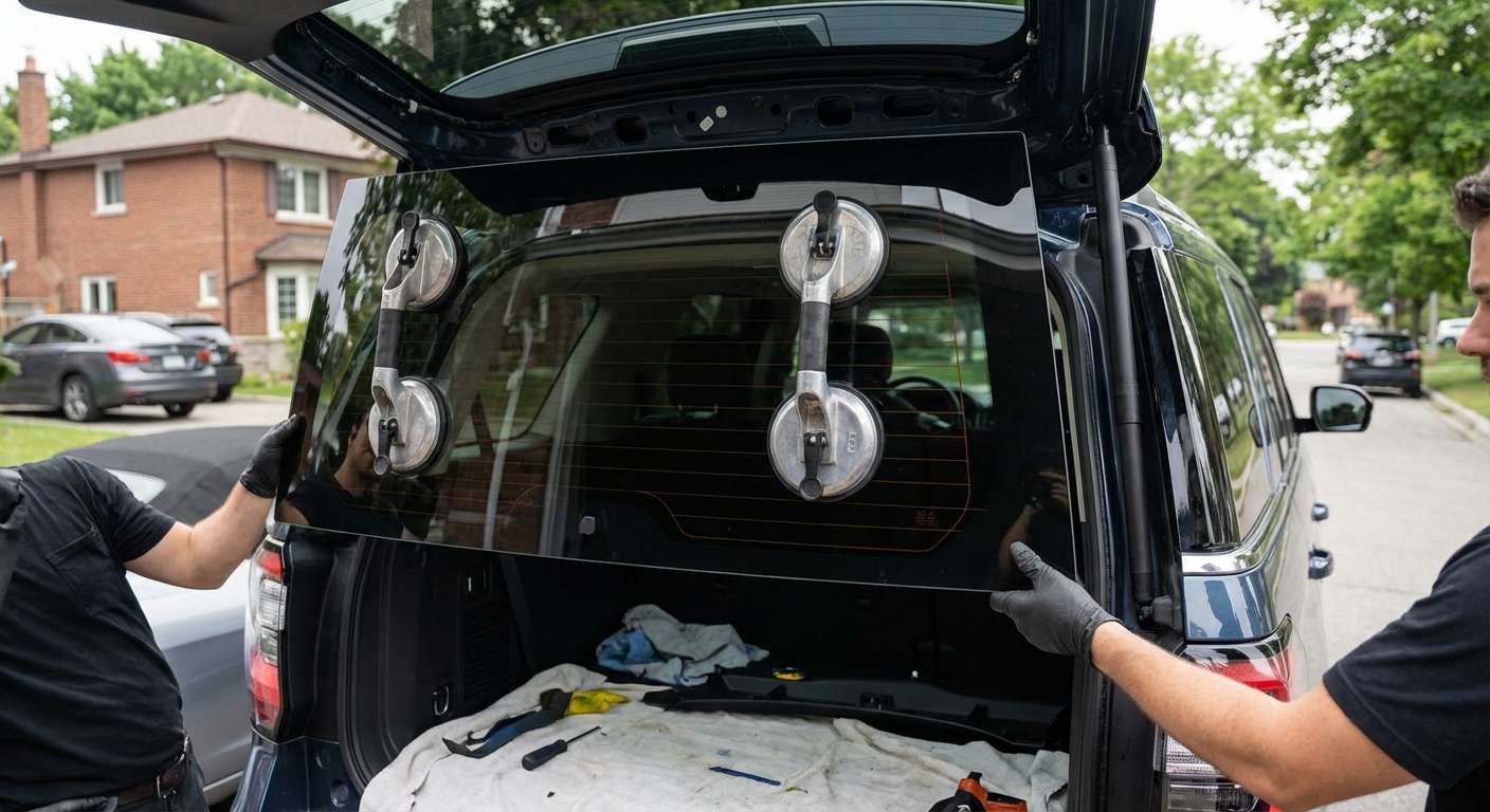 Back Glass Replacement for Ford Expedition 2025-2027 by Alexwindshield